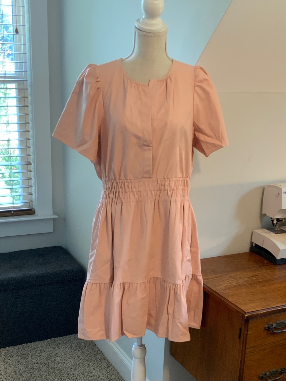 By Anthropologie Pink leather Somerset Mini - EUC